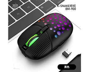 蝰蛇BM900 黑色 無(wú)線鼠標(biāo)可充電發(fā)光創(chuàng)意辦公商務(wù)游戲鼠標(biāo)