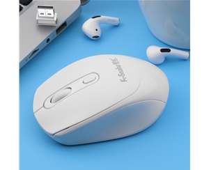 蝰蛇W500 白色 無(wú)線2.4G鼠標(biāo)光電筆記本臺(tái)式電腦便攜辦公商務(wù)游戲