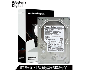 WD/西部數(shù)據(jù) 6TB SATA6Gb/s 7200轉(zhuǎn)256M 企業(yè)級(jí)硬盤(pán)(HUS726T6TALE6L4)