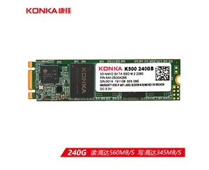 康佳 KONKA 240G SSD固態(tài)硬盤(pán) M.2接口(SATA總線(xiàn)) 2280 K500系列