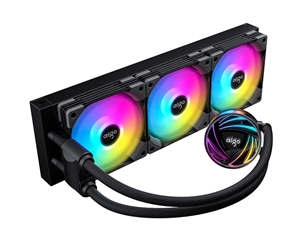 aigo愛(ài)國(guó)者銀河T360 黑色 一體式水冷CPU散熱器（PWM智能溫控風(fēng)扇/支持多平臺(tái)/ARGB幻彩燈效/贈(zèng)硅脂）