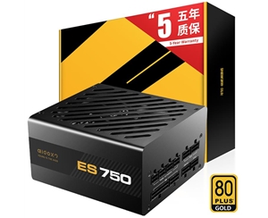 愛國者（aigo）額定750W 電競ES750全模組電腦電源(七年質(zhì)保/80Plus金牌認證/日系主電容/LLC諧振）