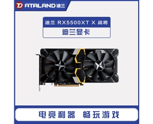 迪蘭恒進(jìn)RX5500XT 8G X戰(zhàn)將 電腦AMD顯卡游戲顯卡非公版